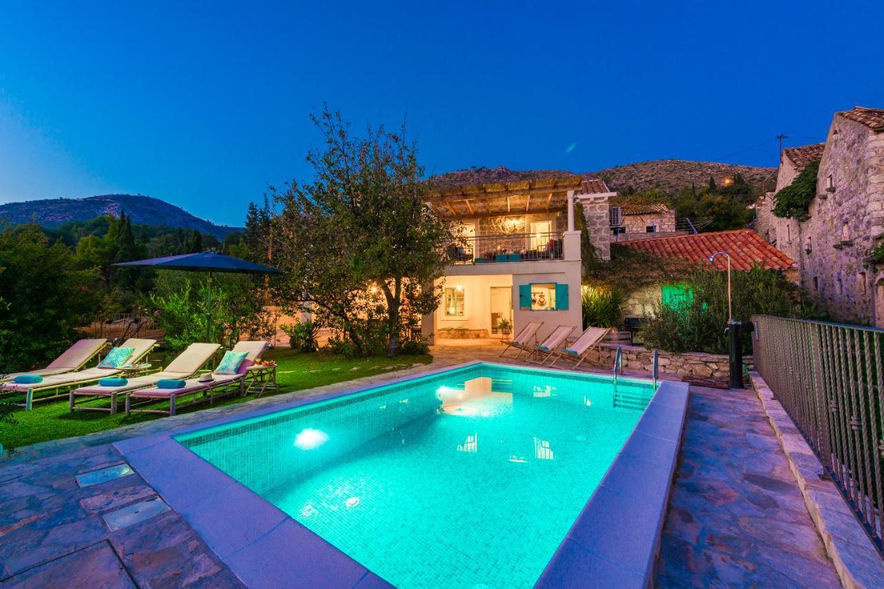 Rustic Stone Villa Begovi Dvori- 15 Minutes To Dubrovnik Eksteriør bilde